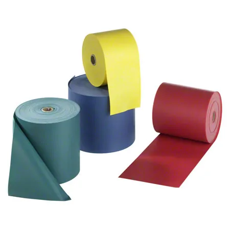 ARTZT vitality latex-free exercise band, 25 m x 11.5 cm, medium, red