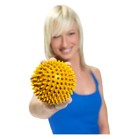ARTZT vitality massage ball,  8 cm, yellow, 2 pieces