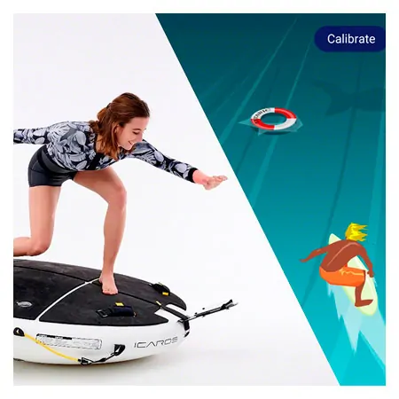ICAROS Cloud XXL balance board, inflatable, for full body workout