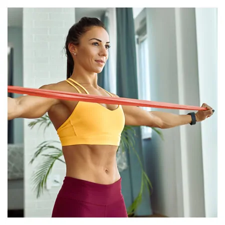 Sanctband resistance ribbon, 46 m x 15 cm, extra light, peach