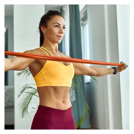 Sanctband resistance ribbon, 46 m x 15 cm, light, orange