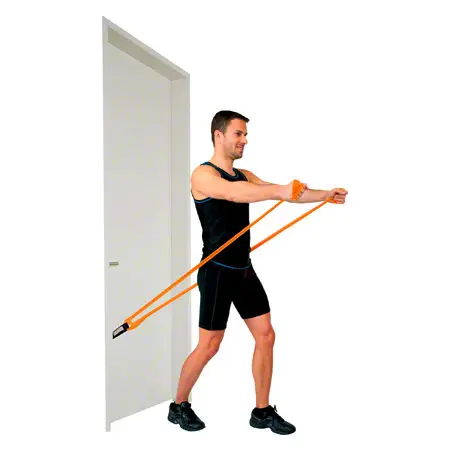 Sanctband 2 m with door anchor, light, orange