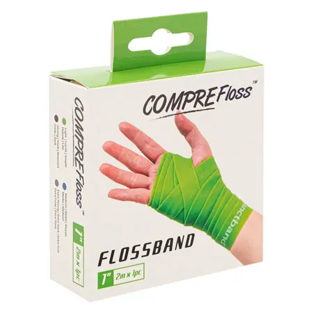 Flossband Level 1, 2 m x 2,5 cm, light, green