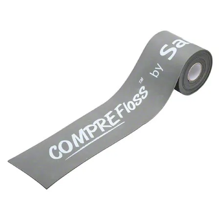 Flossband Level 4, 3.5m x 7.5 cm, extra strong, grey