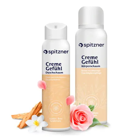 Spitzner bodycare set CremeGefhl, 2 pieces, 1x shower foam 1x body foam