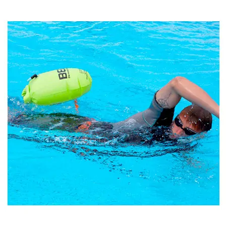 BECO inflatable swimming buoy and drybag