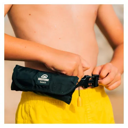 RESTUBE inflatable swimming and life buoy beach, incl. CO2 cartridge