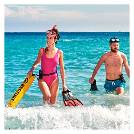 RESTUBE inflatable swim and life buoy active, incl. CO2 cartridge