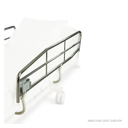 Side rails chrome, pair, normal length, height 35 cm