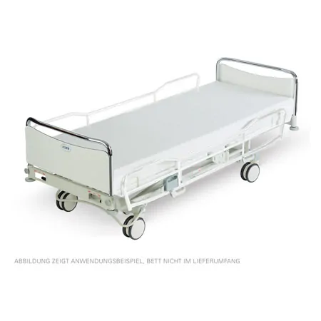 Side rails painted, pair, normal length, height 35 cm