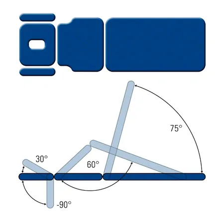Delta therapy table DS5 with all-round switch