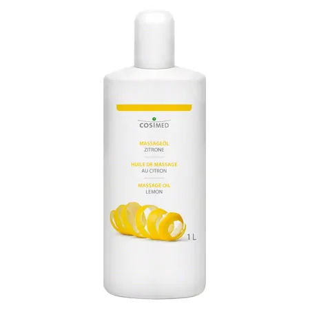 cosiMed massage oil set 6x massage oil lemon, 1 l, incl. dosing pump