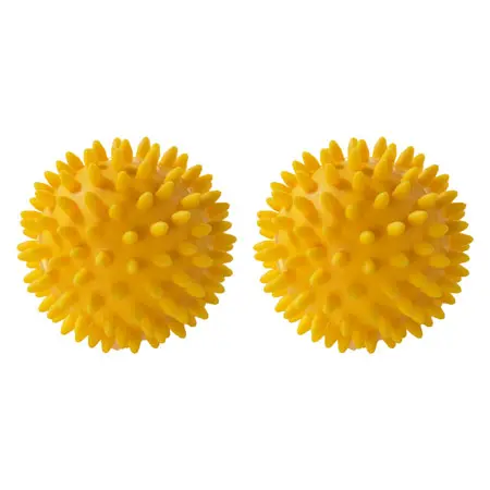 ARTZT vitality massage ball,  8 cm, yellow, 2 pieces