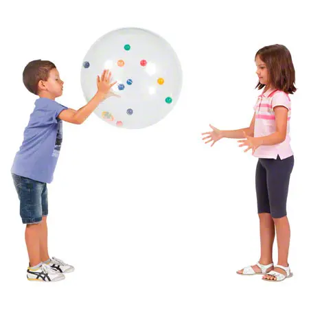 Activity ball with colourful balls,  50 cm