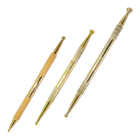 Acupressure pen set, 3 pcs, 13 cm,  2.5 / 4.5 mm +  3 / 6 mm, 15 cm,  4 / 7 mm