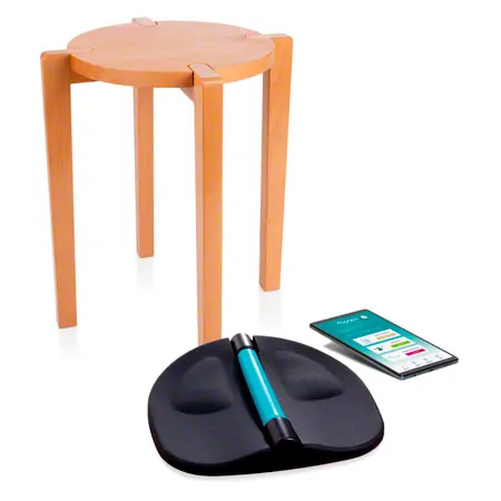 Alonea Pelvic Tool Home with wooden gymnastics chair