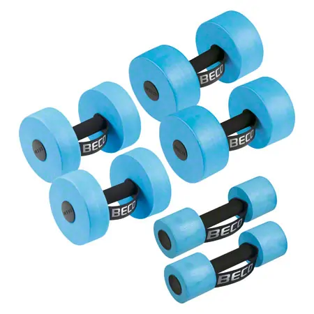 BECO Aqua Dumbbell Set 6 pcs., 1 pair each Size S, M, L