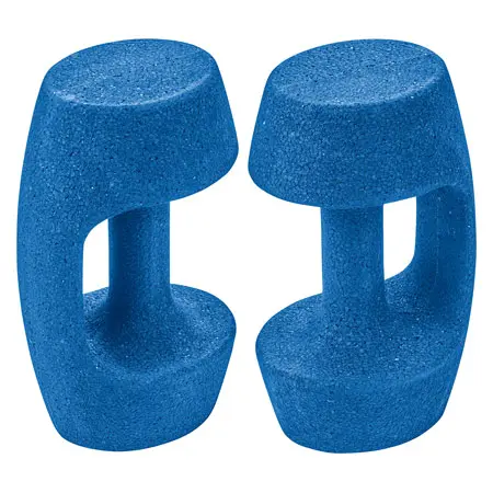 BECO AquaDumbbell BEbell M, light, blue, pair