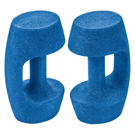 BECO AquaDumbbell BEbell S, light, blue, pair