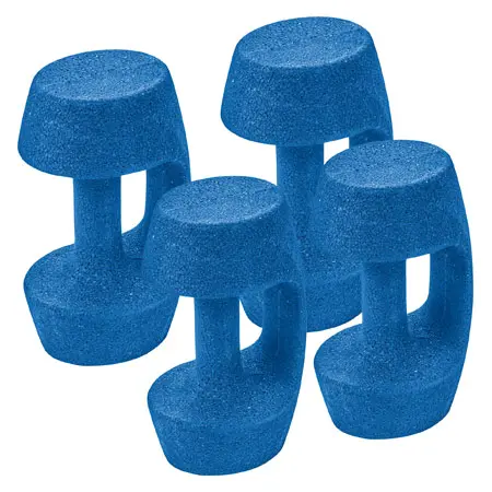 BECO AquaDumbbell BEbell Set 4 pcs., 1 pair each Size S, M