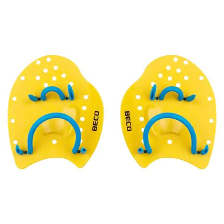 BECO Power Paddles swimming trainer, size S, pair, yellow