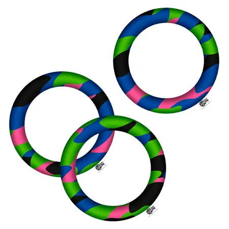BECO-SEALIFE Diving rings made of neoprene with sand filling, set of 3,  13 cm