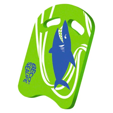 BECO-SEALIFE kickboard swimming board SHARKY, 47x31x3,6 cm, green