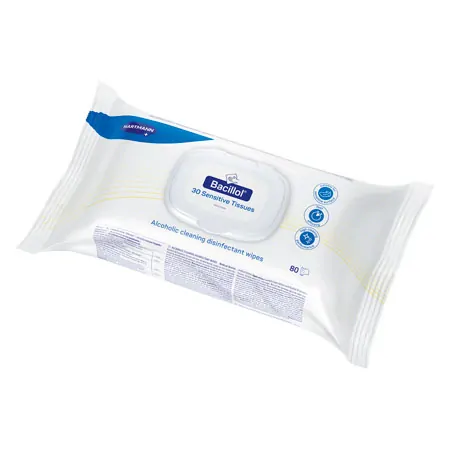 Bacillol 30 Sensitive Tissues surface disinfection wipes, 80 pcs.