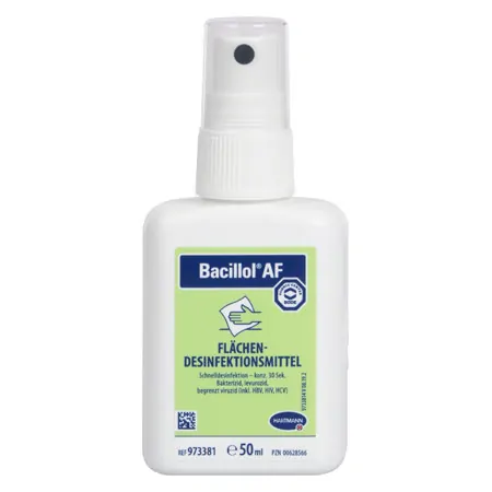 Bacillol AF surface disinfectant, 50 ml spray bottle