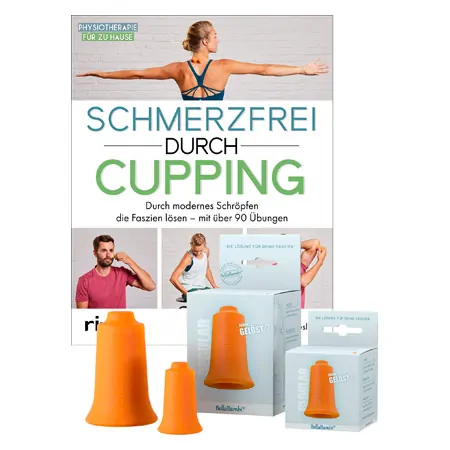 BellaBambi Release Bundle, original, mini orange, book Schmerzfrei durch Cupping