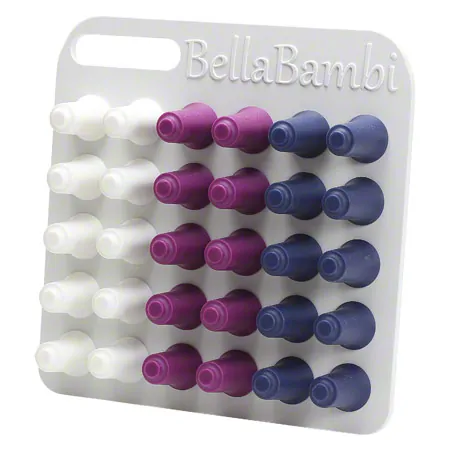 BellaBambi mini profi, SENSITIVE white 10 pieces, INTENSE blue 10 pieces, REGULAR orchid 10 pieces