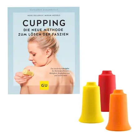 BellaBambi� mini trio Facial Cup-Set, incl. book Cupping - die neue Methode zum L�sen der Faszien, 4 pieces, warm colors