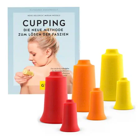BellaBambi� original trio + mini trio Fascia Cup-Set, incl. Book Cupping - die neue Methode zum L�sen der Faszien, 7 pieces