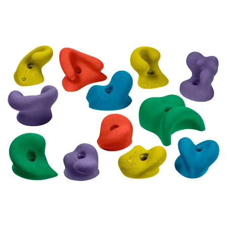 Climbing hold set medium, 10-piece.