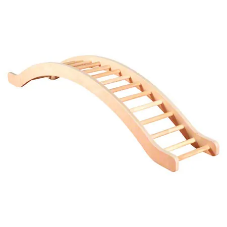 Climbing rope with wooden bars, LxWxH 210x35x36 cm