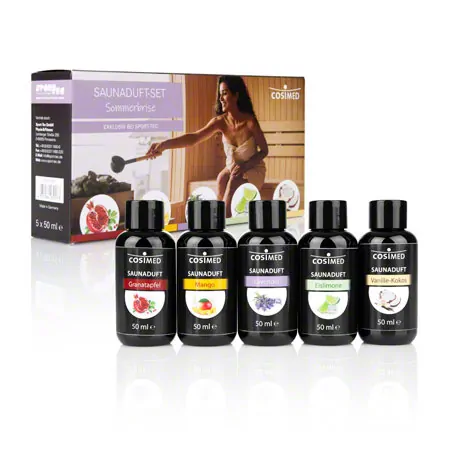 CosiMed sauna fragrance set summer breeze, 5 bottles of 50 ml
