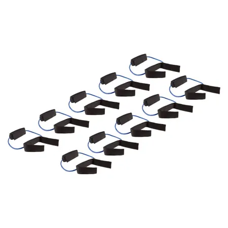 Cuff Tube, thick, blue, set of 10