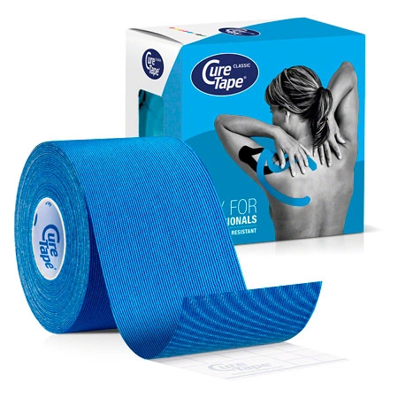 Cure Tape, 5 m x 5 cm, water resistant, blue/ n
