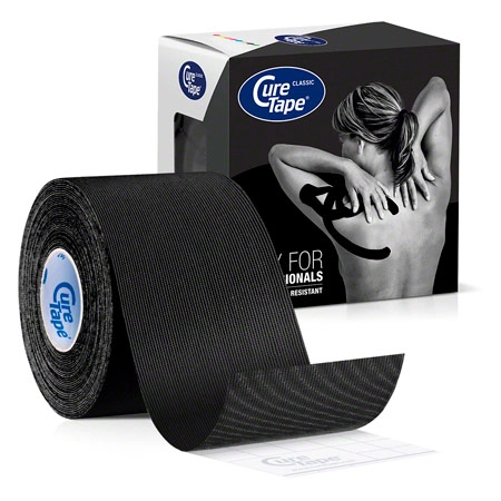 Cure Tape, 5 m x 5 cm, waterproof, black