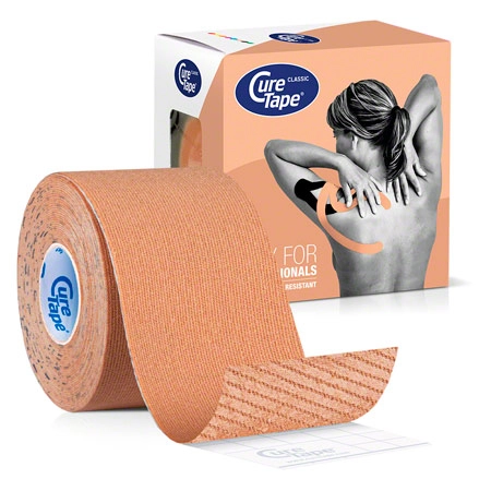 CureTape Classic, 5 x 5 cm, water resistant, beige