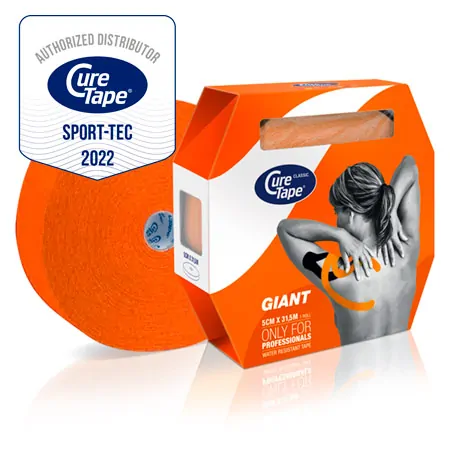 CureTape Giant Classic, 31.5 m x 5 cm, water resistant, orange