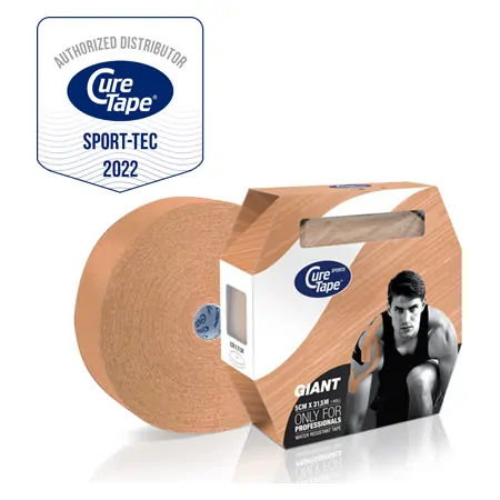 CureTape Giant Sports, 31,5m x 5cm, waterproof, beige
