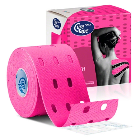 CureTape Punch, 5 m x 5 cm, waterproof, pink