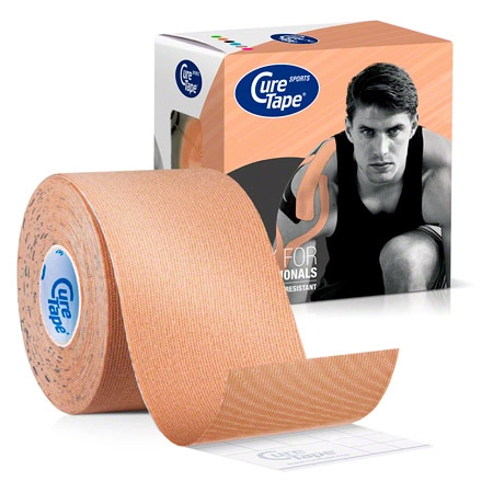 CureTape Sports, 5 m x 5 cm, waterproof, beige