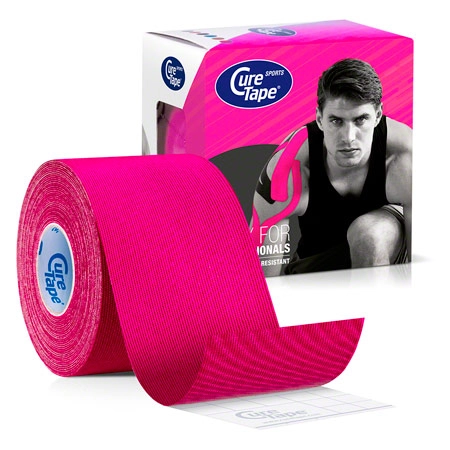 CureTape Sports, 5 m x 5 cm, waterproof, pink