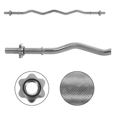 Curl bar with star collars,  3 cm x 120 cm