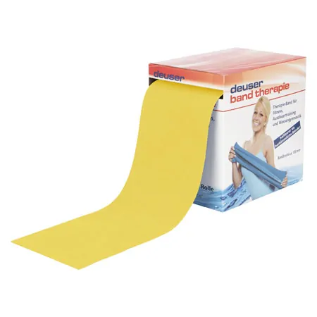 Deuser Band Therapie, 20 m x 10 cm, light, yellow