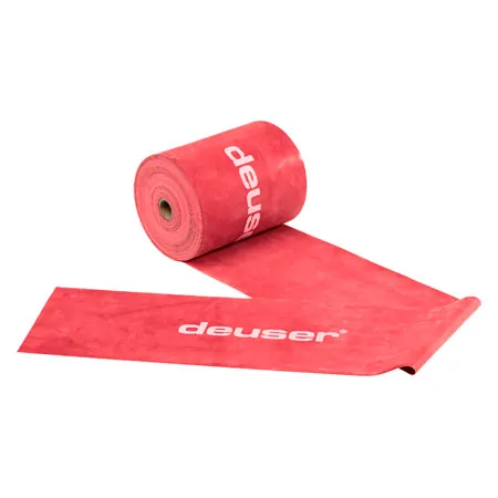 Deuser Physio Band 25 m x 15 cm, extra thick, red