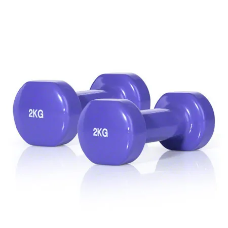 Dumbbell, 2 kg, purple, one piece