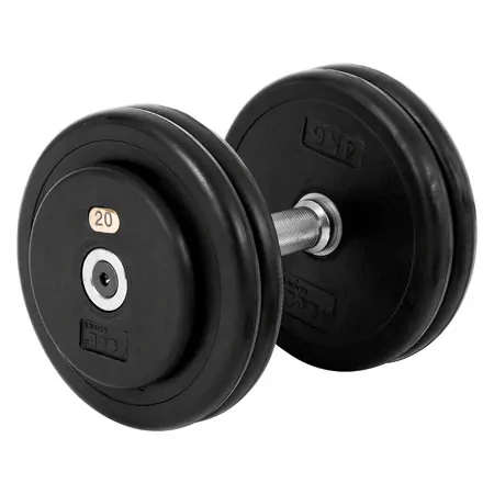 Dumbbells made of rubber, 20 kg, piece